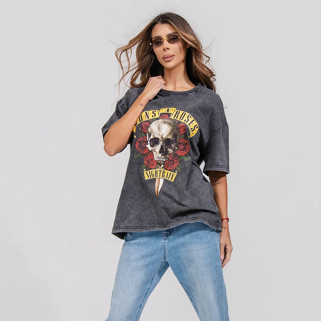 Oversize тениска с избелял ефект Junona