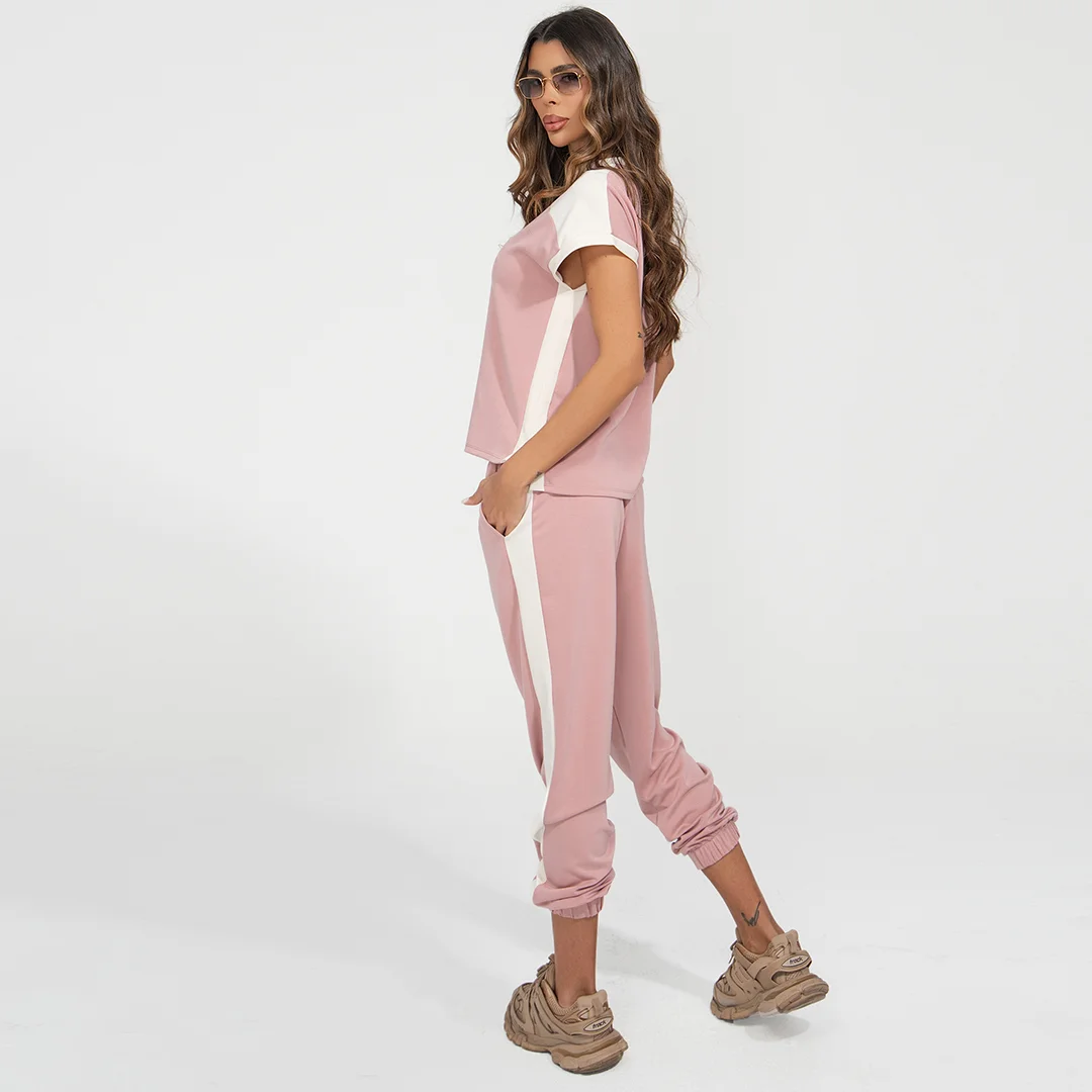 Спортно долнище Junona свободна кройка и кант