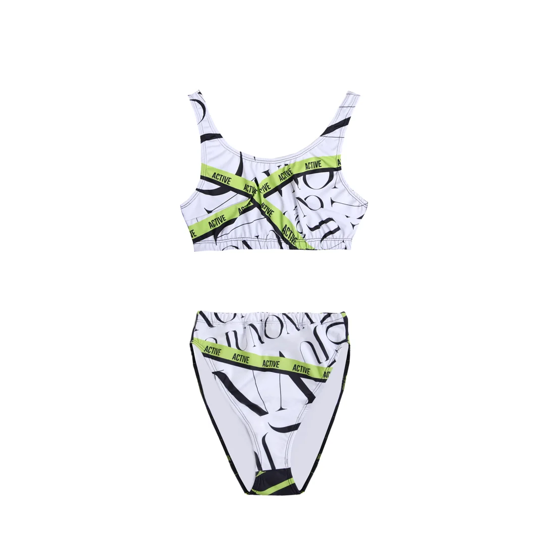 Бански от две части Jfit White/Black