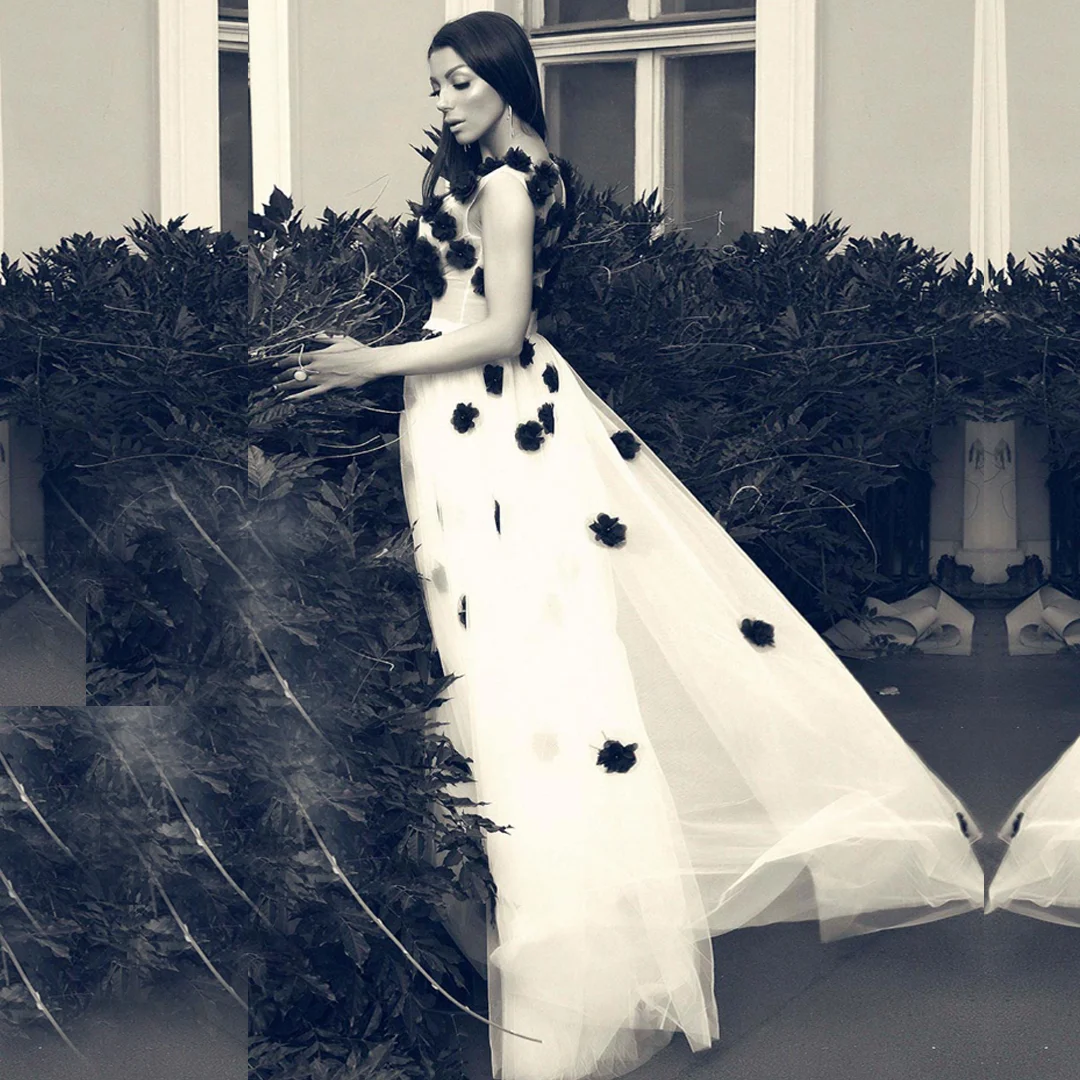 Дамска рокля Black Flower