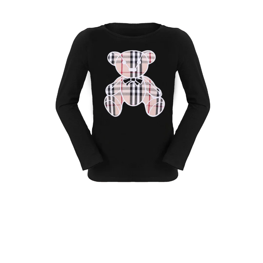 Детска блуза с апликация мече