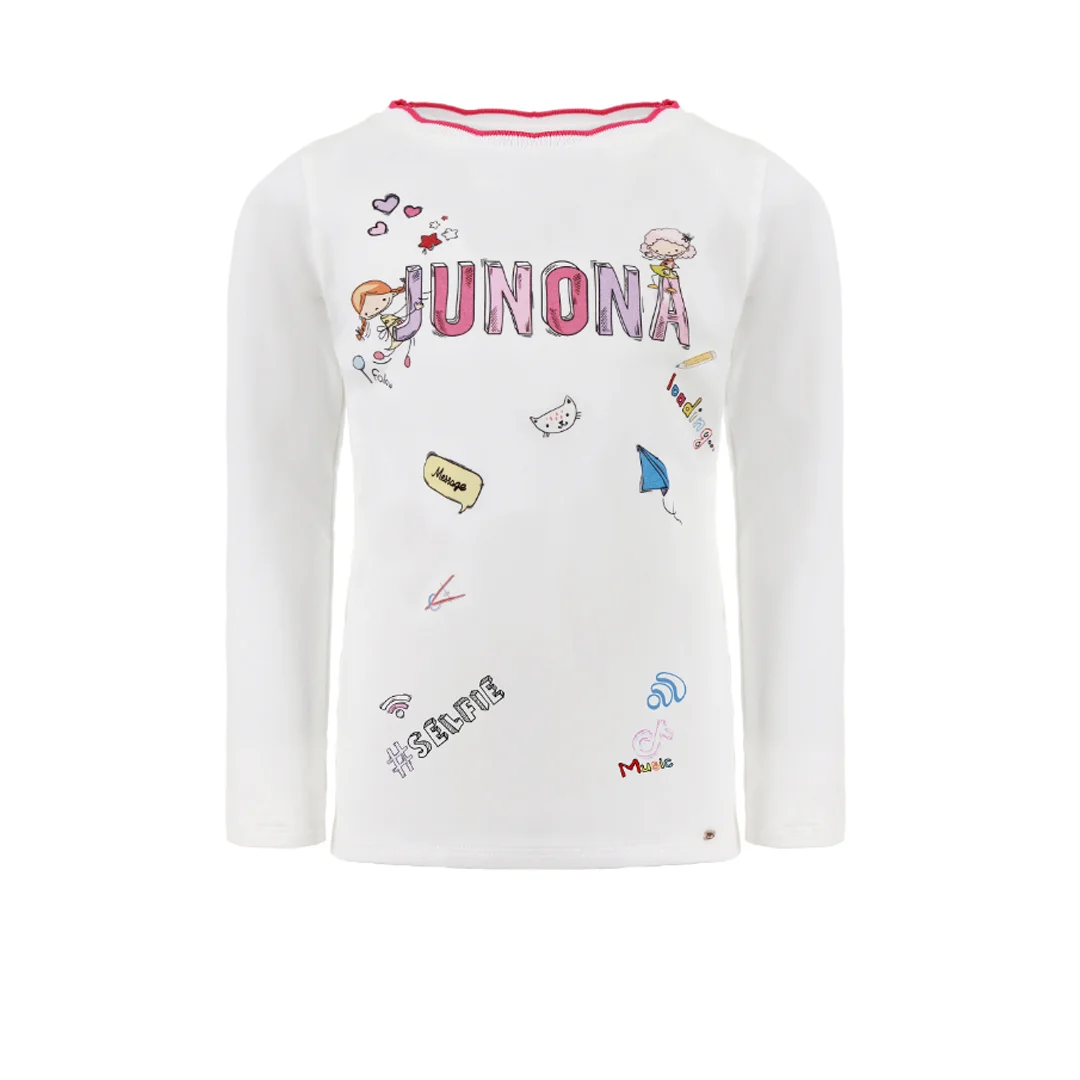 Детска блуза с цветен принт