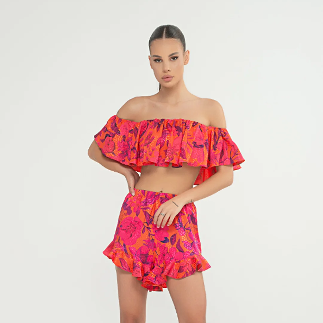 Бюстие с паднали ръкави