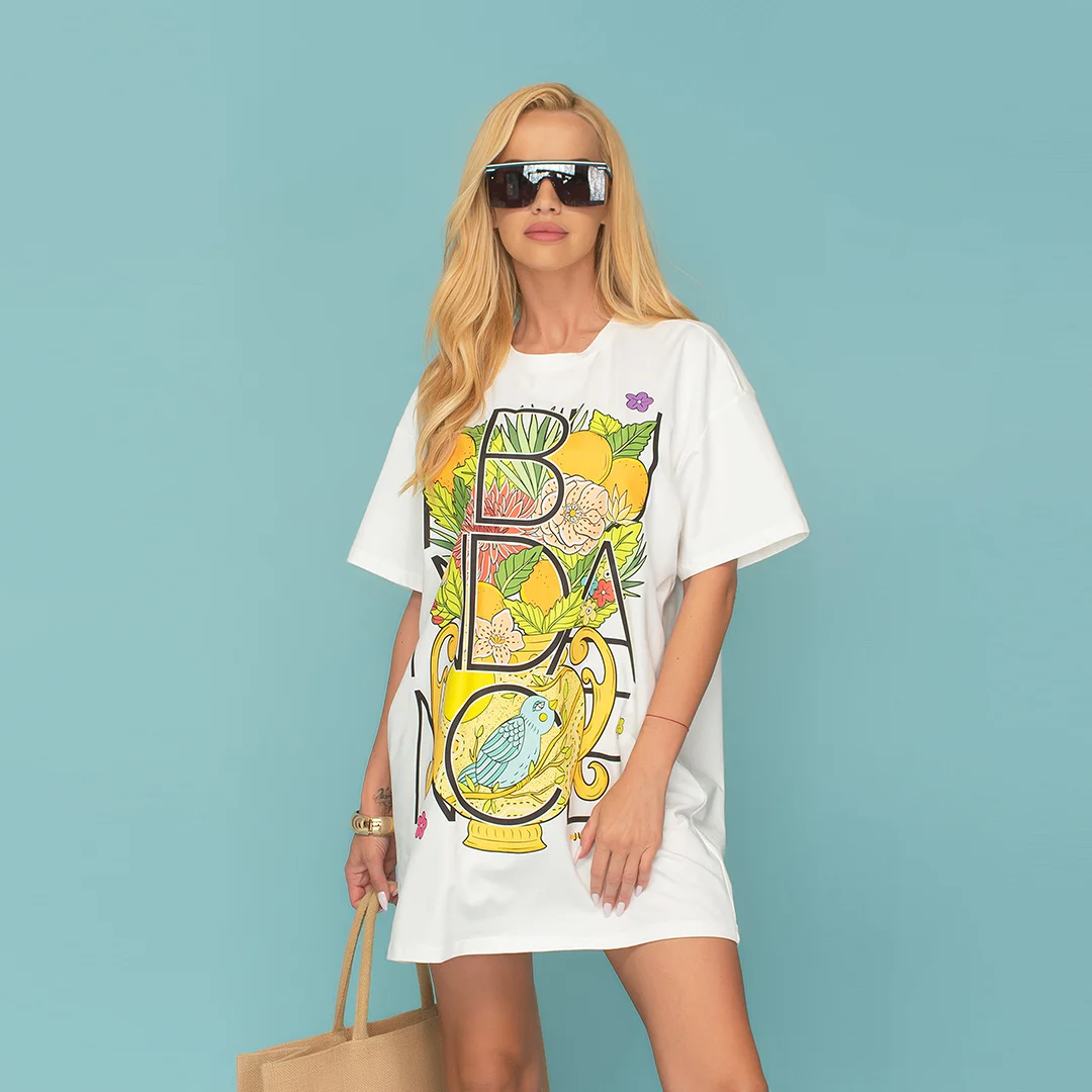 Рокля тип тениска