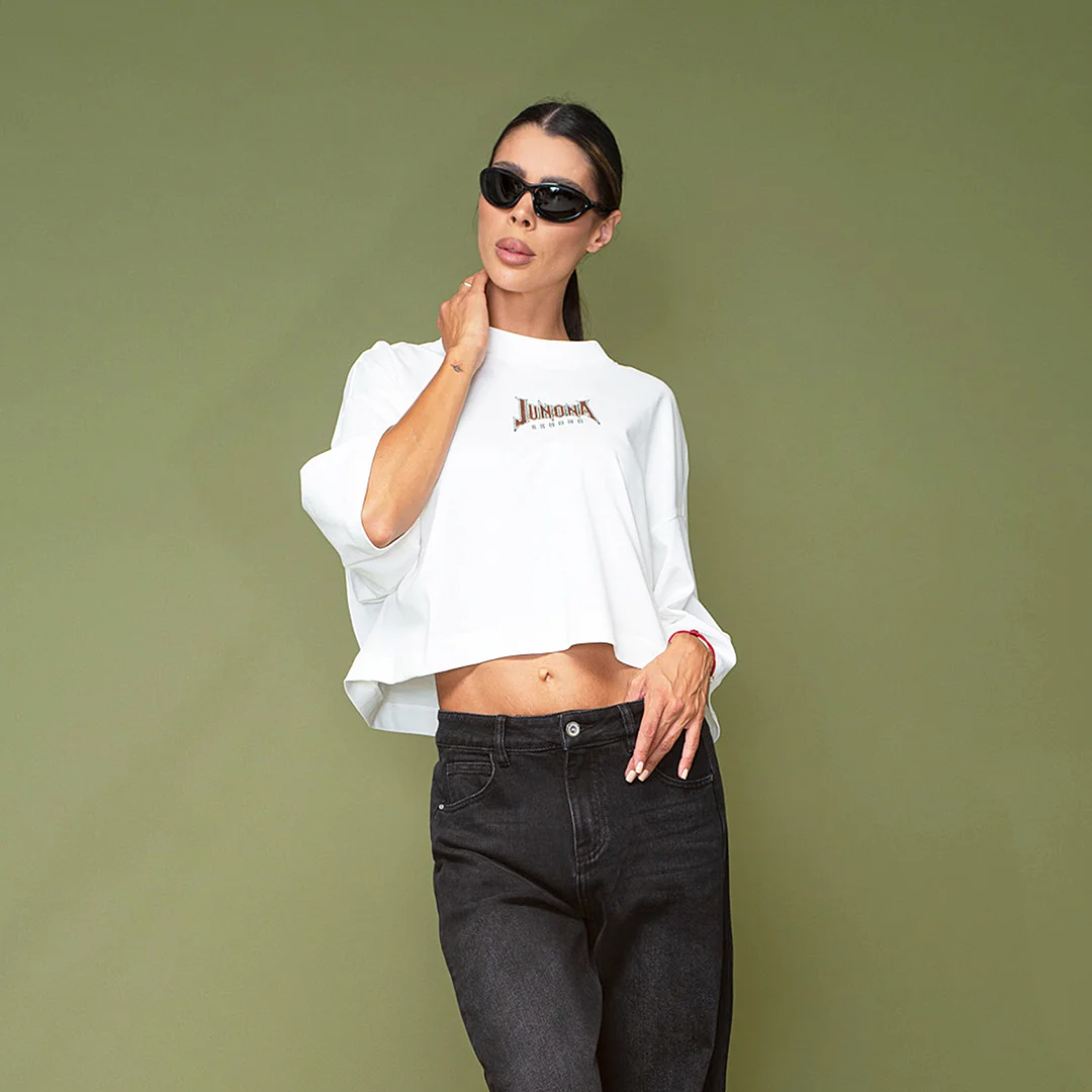 Оувърсайз тениска с принт Junona