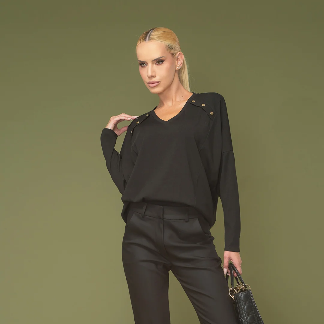 Рипсена блуза с копчета