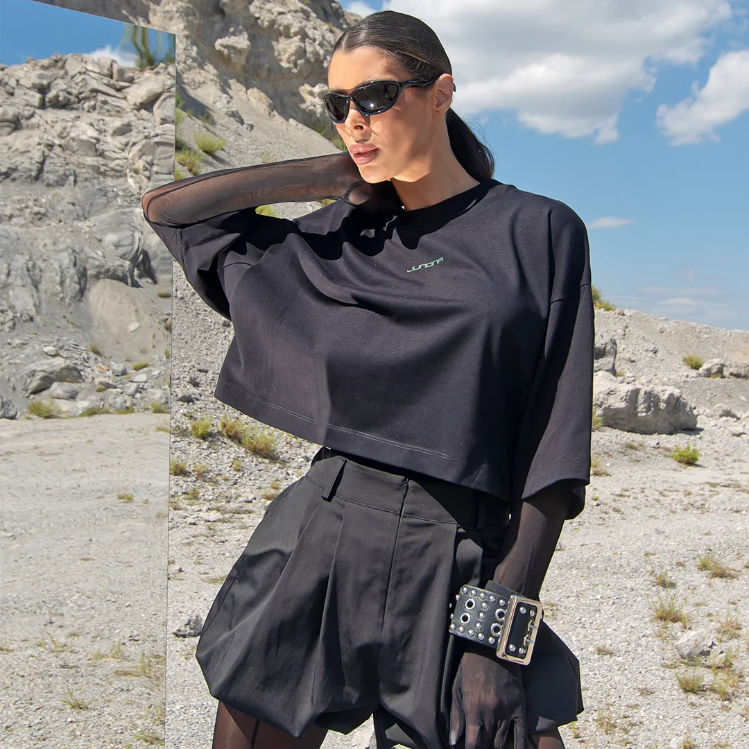 Оувърсайз тениска с принт Junona