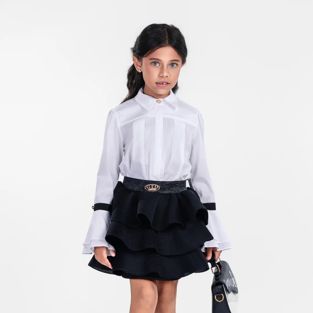 Детска риза с разкроени ръкави