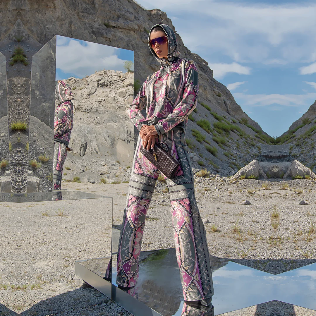 Панталон от плюш с широки крачоли