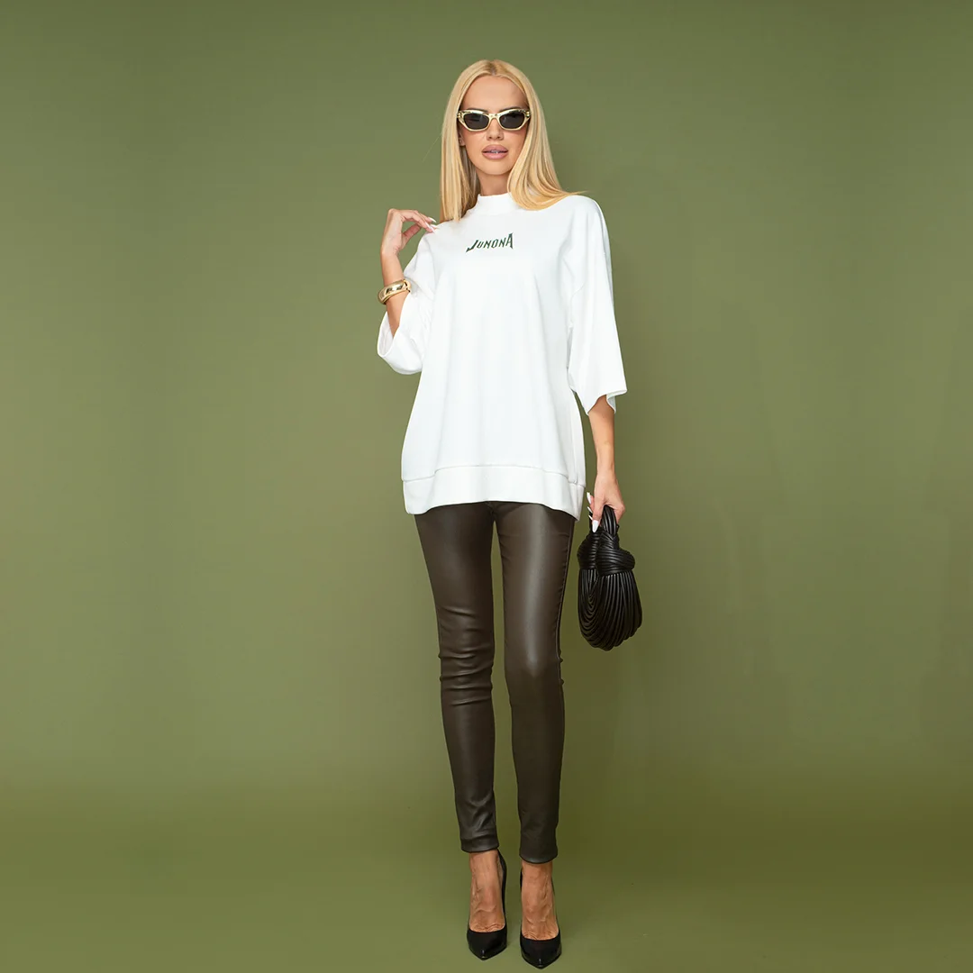 Панталон от промазка със средна талия