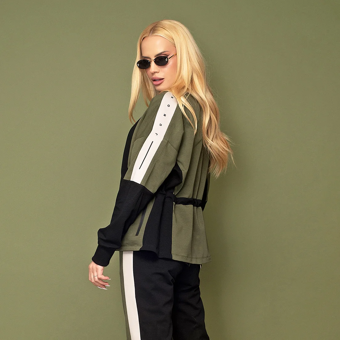 Суитшърт с регулируема талия