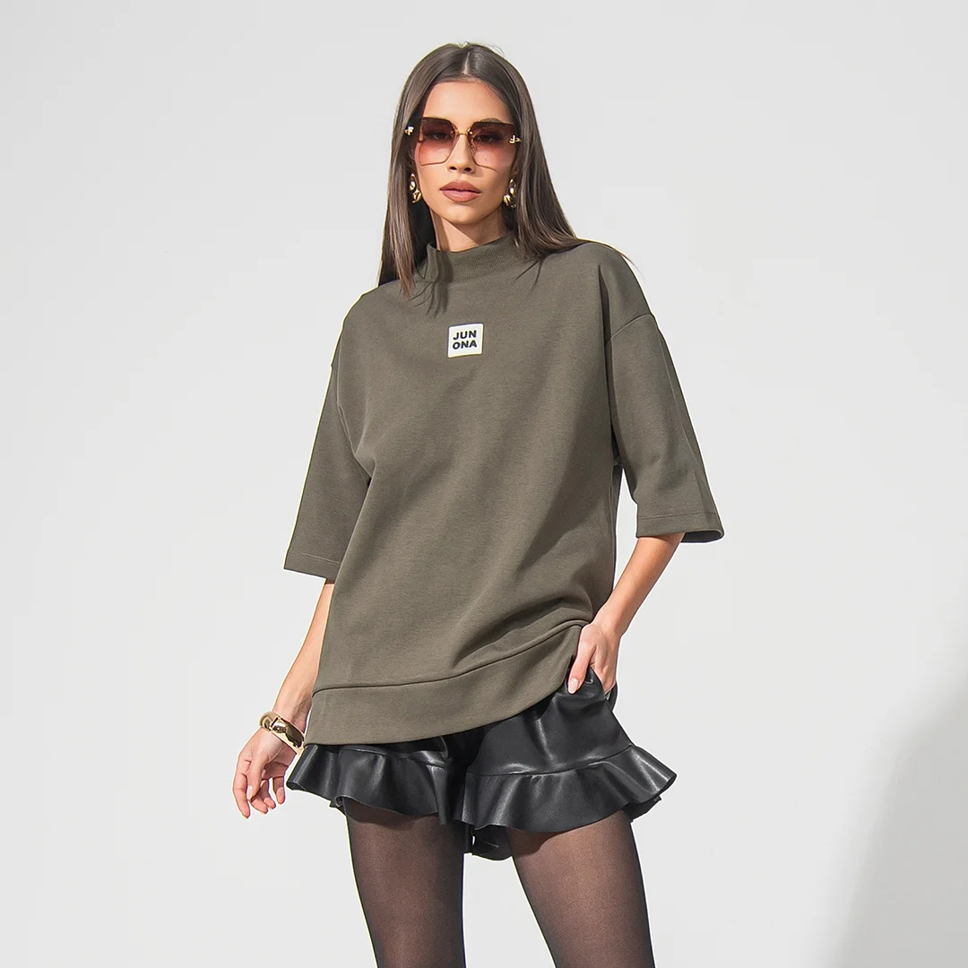 Оувърсайз тениска с лого