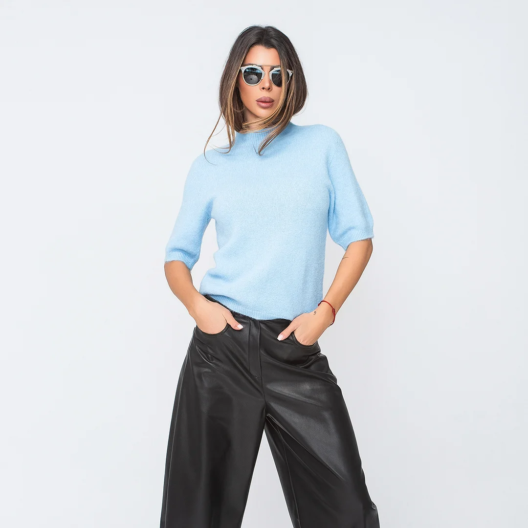 Блуза от фино плетиво