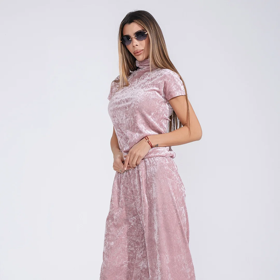 Блуза от мрежесто кадифе Junona